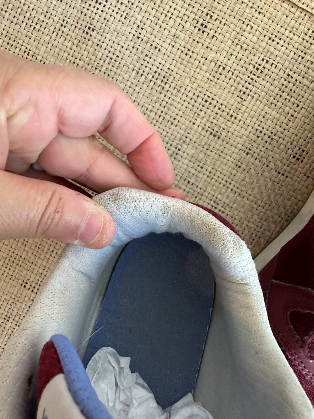 kangaROOS 80's retro sneakers Burgundy Maroon size 8 - Picture 8 of 10